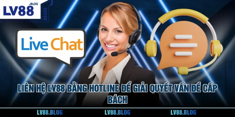 Liên hệ LV88 bằng hotline để giải quyết vấn đề cấp bách